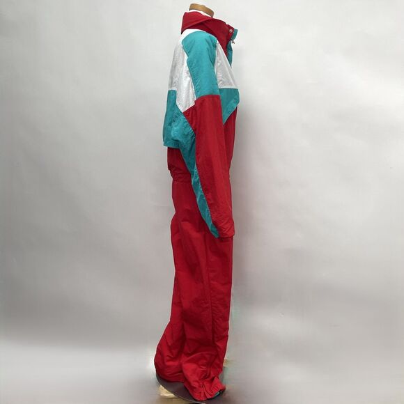 Alpine Designs Snow Suit Ski Jacket Red White Teal Green Large Gore-Tex Uni-sex - Picture 9 of 16